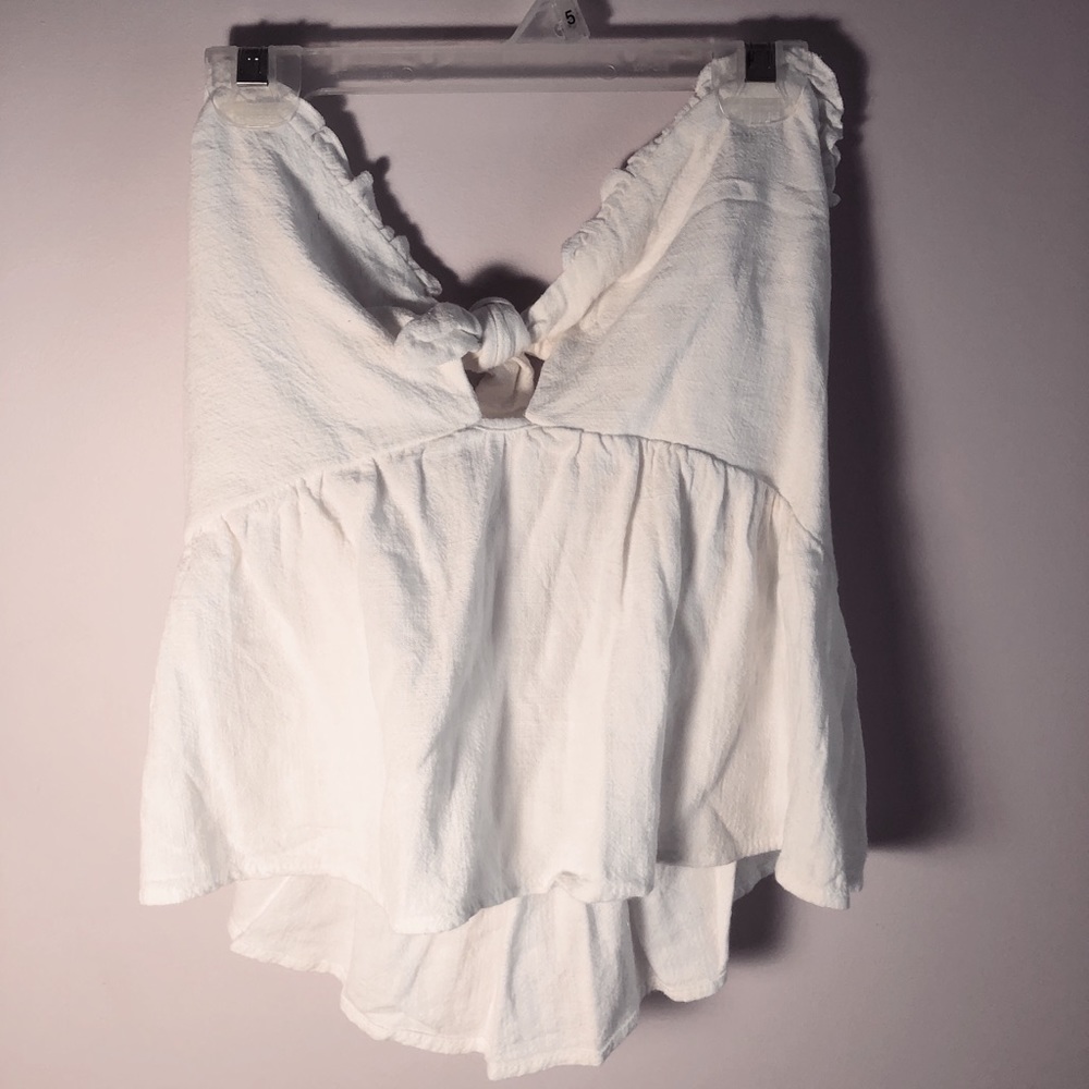 LA Hearts Strapless Keyhole Top